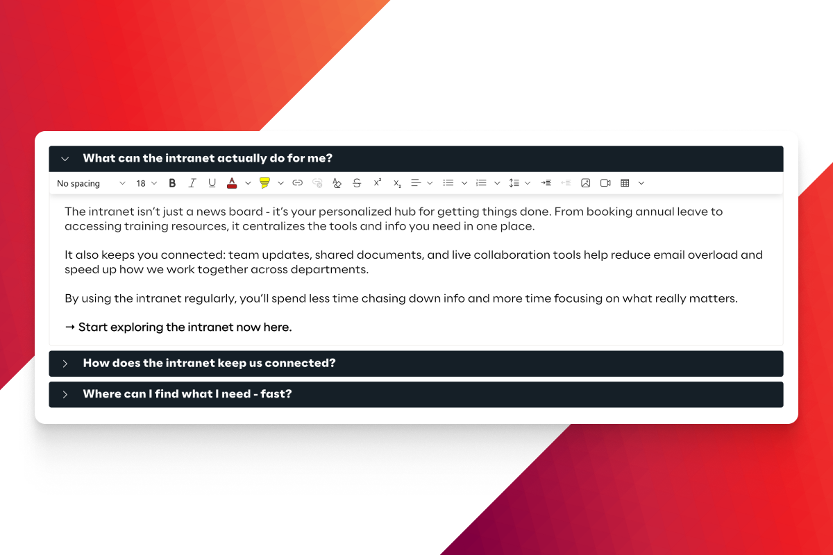 Bringing more power to content creators: the new Rich Text Editor