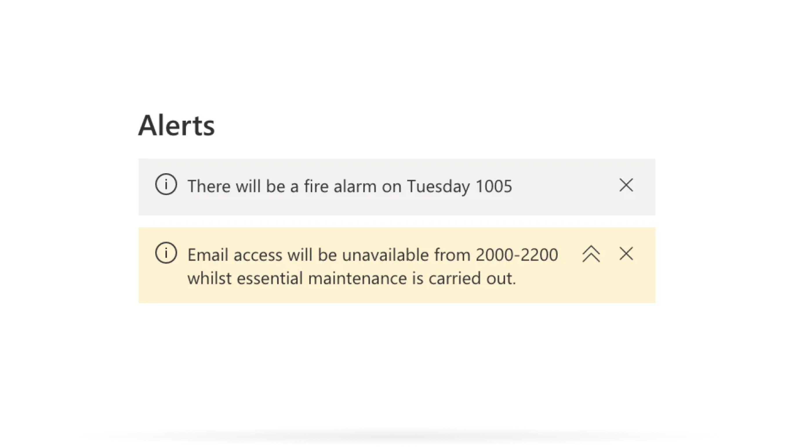 Alerts