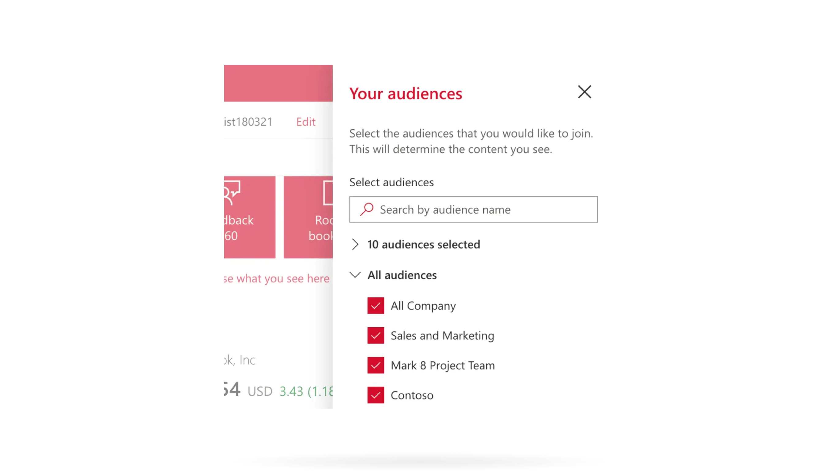 Audience Subscription