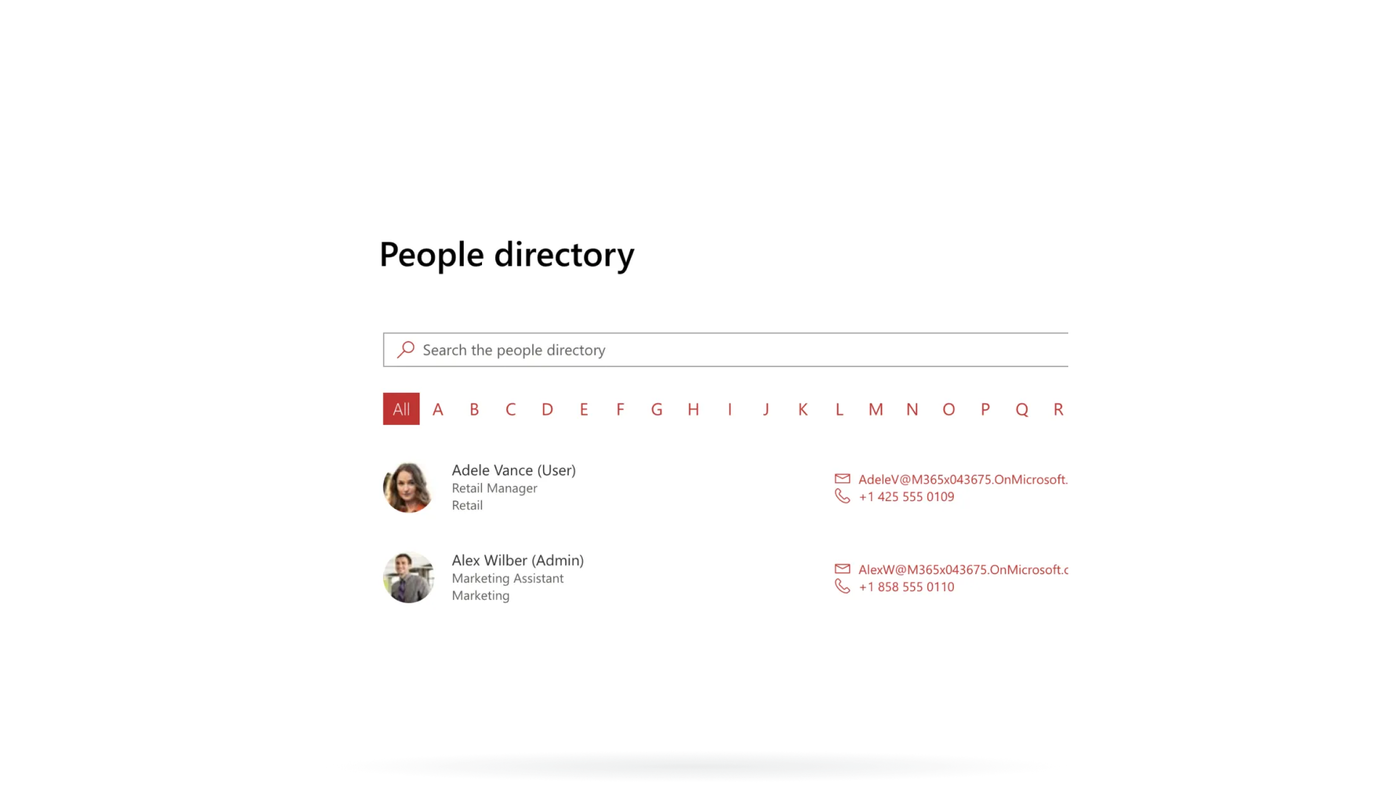 People Directory