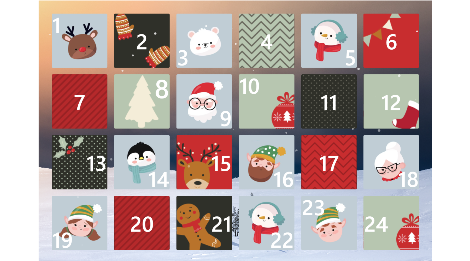 Countdown to Christmas with the Advent Calendar app!