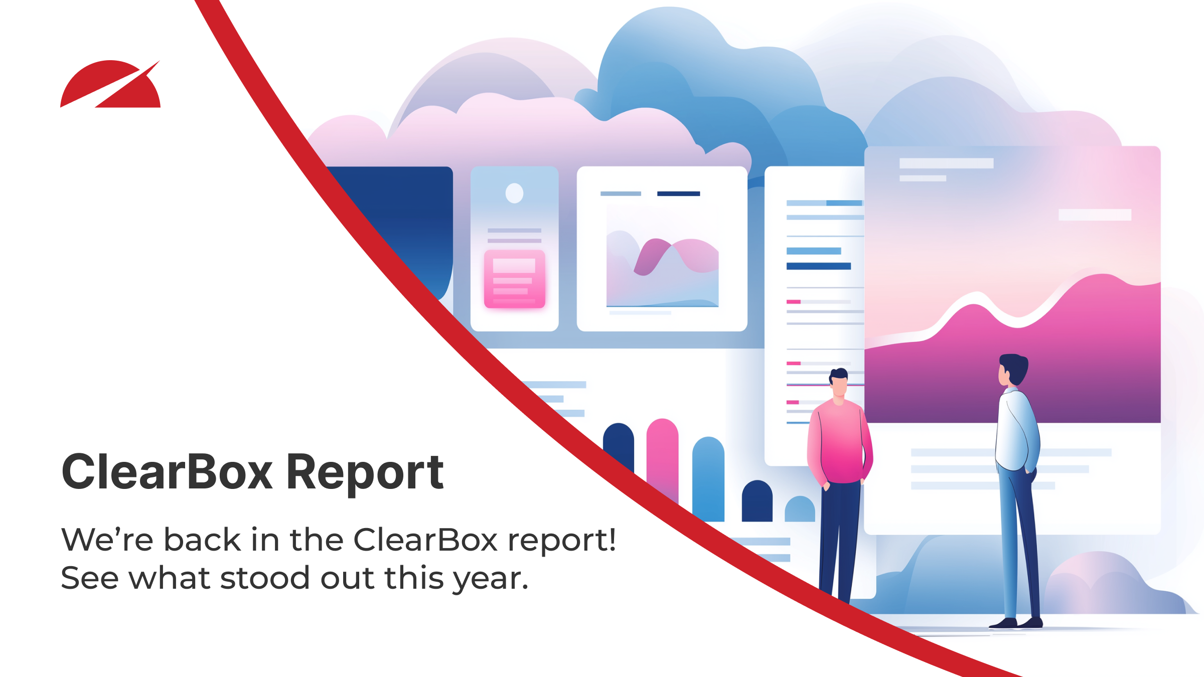 ClearBox Report announcement graphic from Accelerator 365 featuring illustrated dashboards and analytics visuals, highlighting inclusion in the latest ClearBox report.